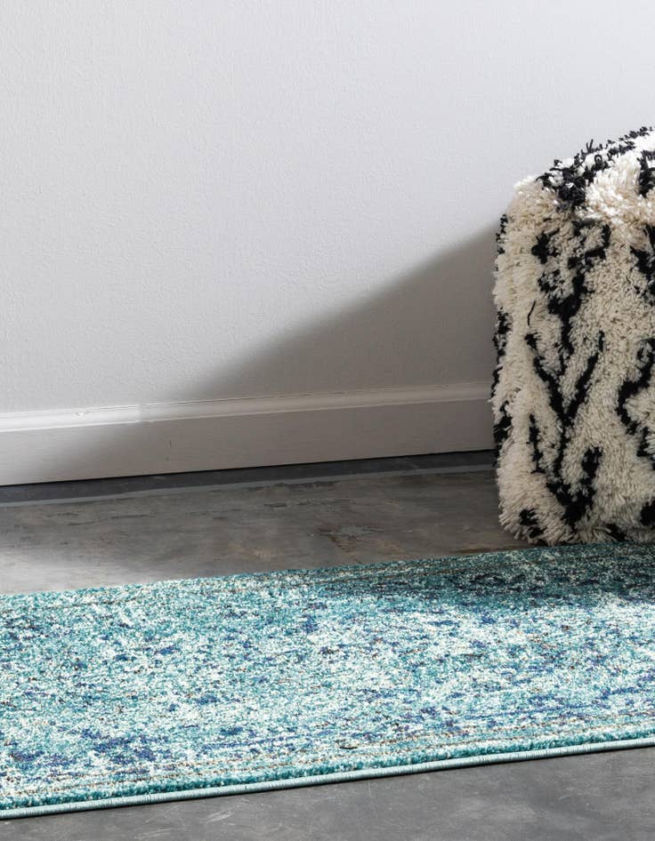 Detail image of 2' 2 x 6' 9 Washable Fleur Runner Rug