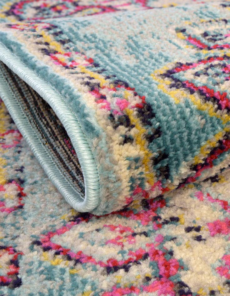 Detail image of 2' 7 x 10' Washable Fleur Runner Rug