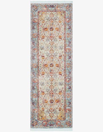 Light Blue Havana Runner Rug