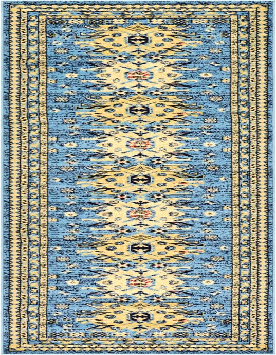 Detail image of 2' 7 x 10' Heriz Design Runner Rug