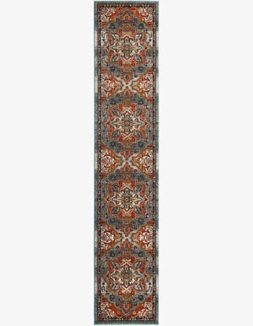 Light Blue Isabella Runner Rug