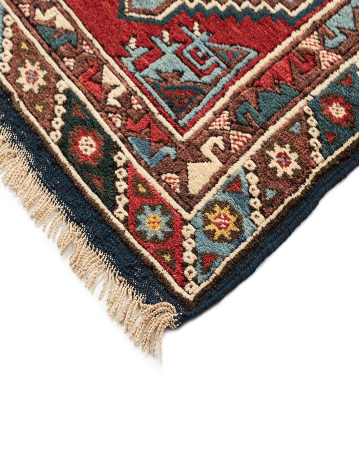 Detail image of 3' 4 x 6' 10  Hand Knotted Kars Wool Runner Rug