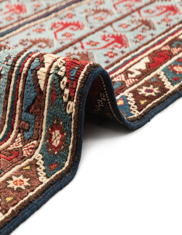 Detail image of 3' 4 x 6' 10  Hand Knotted Kars Wool Runner Rug