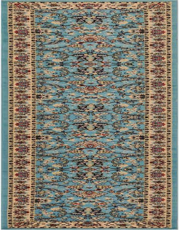 Detail image of 3' x 16' 5 Kashan Design Runner Rug
