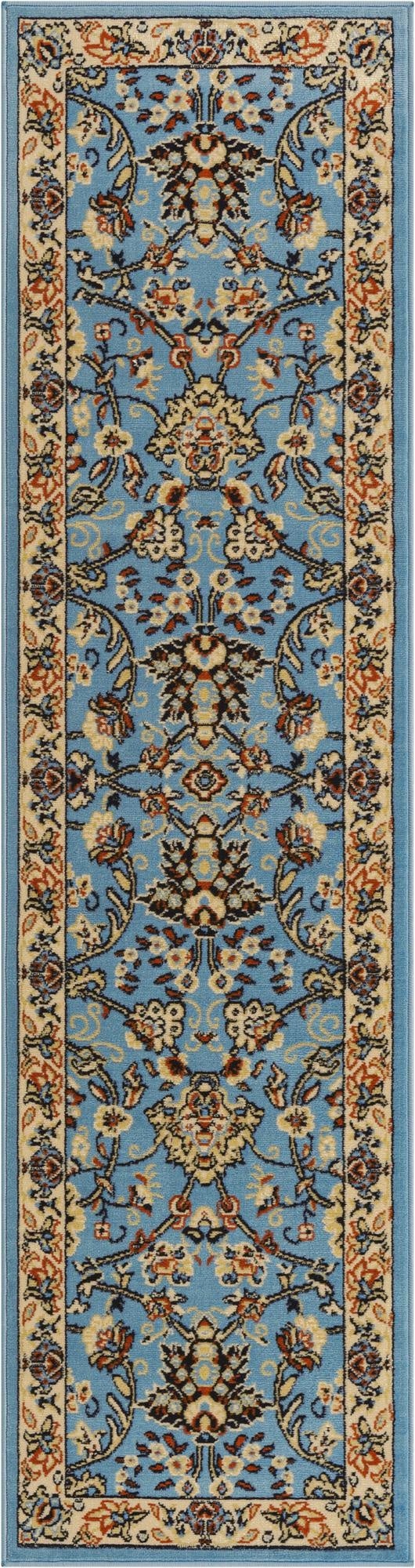 2' x 8' 2 Kashan Design Runner Rug