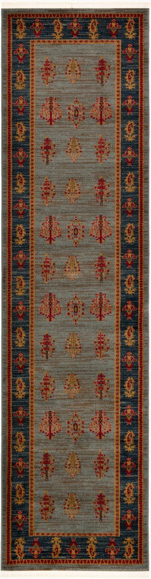 2' 7 x 10' Kashkuli Gabbeh Runner Rug