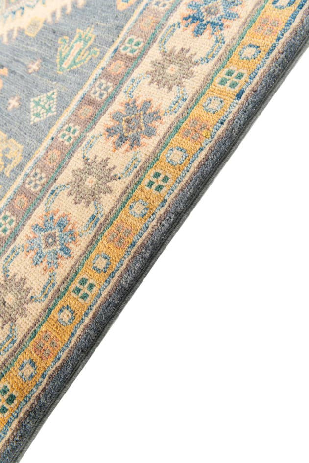 Detail image of 2' 1 x 9' 6 Hand Knotted Kazak Runner Rug