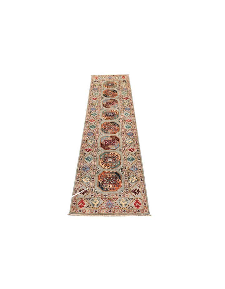 2' 8 x 10' Hand Knotted Kazak Runner Rug