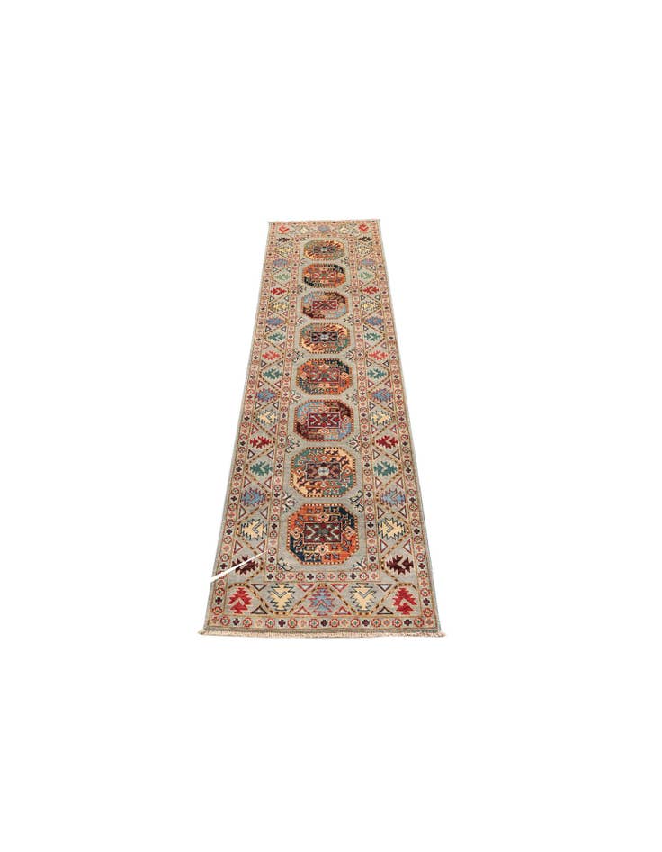 Detail image of 2' 8 x 10' Hand Knotted Kazak Runner Rug