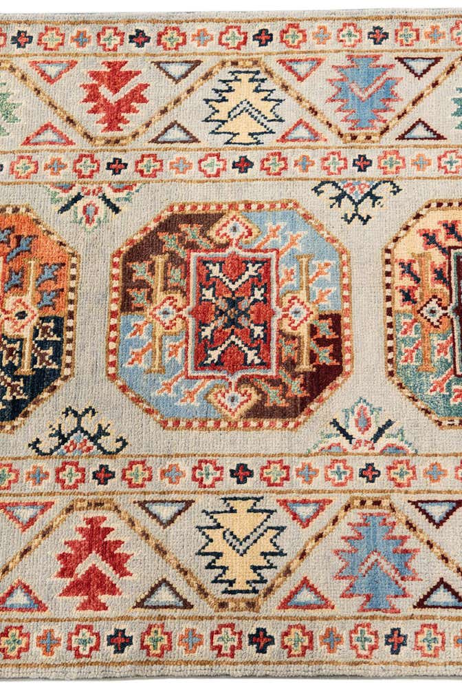 2' 8 x 10' Hand Knotted Kazak Runner Rug