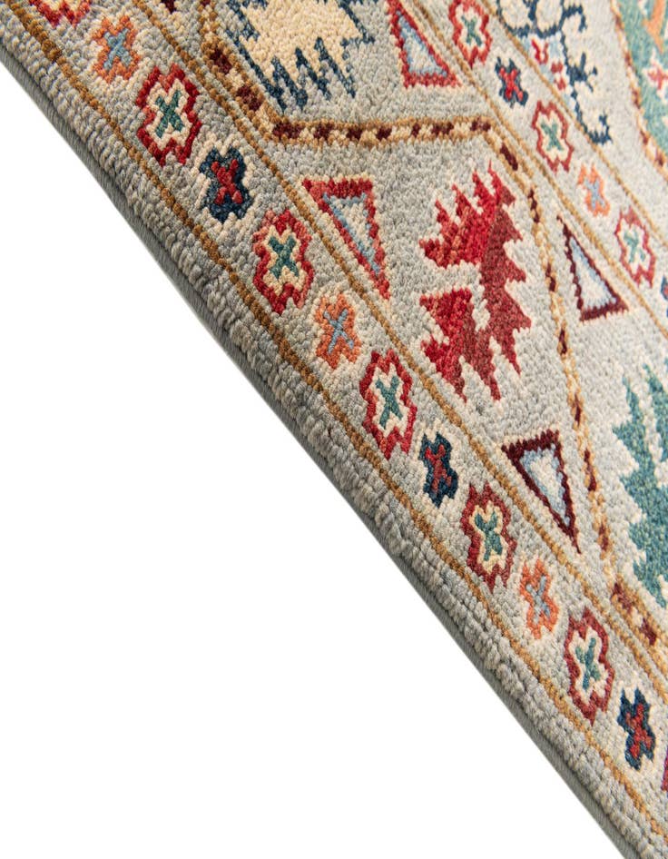 Detail image of 2' 8 x 10'  Hand Knotted Kazak Runner Rug