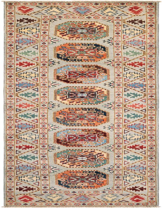 Detail image of 2' 8 x 10' Hand Knotted Kazak Runner Rug