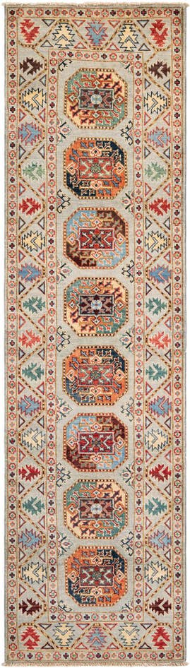 Detail image of 2' 8 x 10' Hand Knotted Kazak Runner Rug