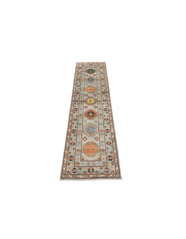 Detail image of 2' 9 x 10' Hand Knotted Kazak Runner Rug