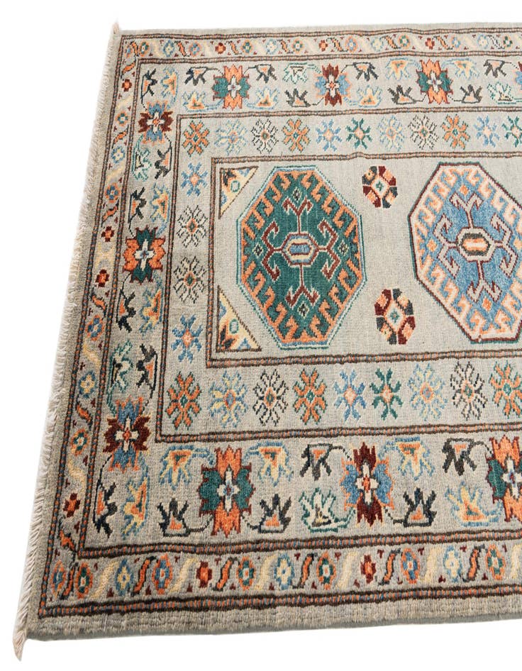 Detail image of 2' 9 x 10'  Hand Knotted Kazak Runner Rug