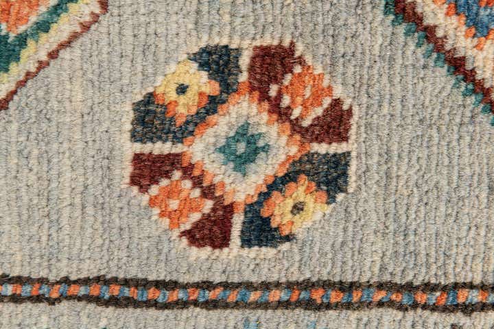 2' 9 x 10' Hand Knotted Kazak Runner Rug