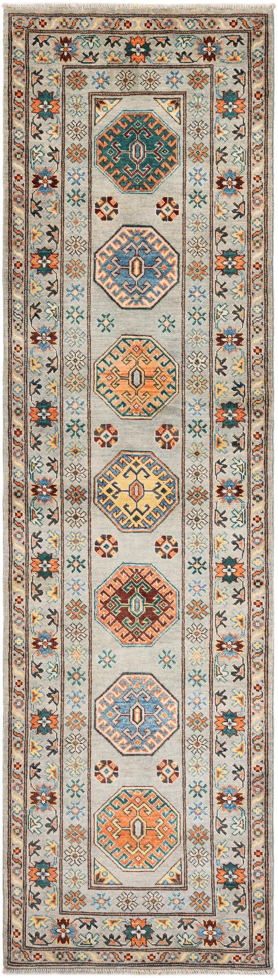 2' 9 x 10' Hand Knotted Kazak Runner Rug
