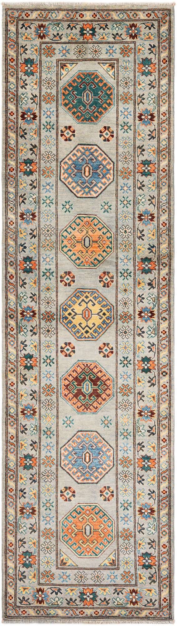 2' 9 x 10' Hand Knotted Kazak Runner Rug
