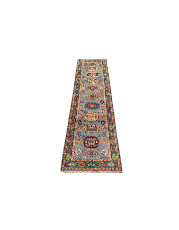 Detail image of 2' 6 x 9' 5  Hand Knotted Kazak Runner Rug