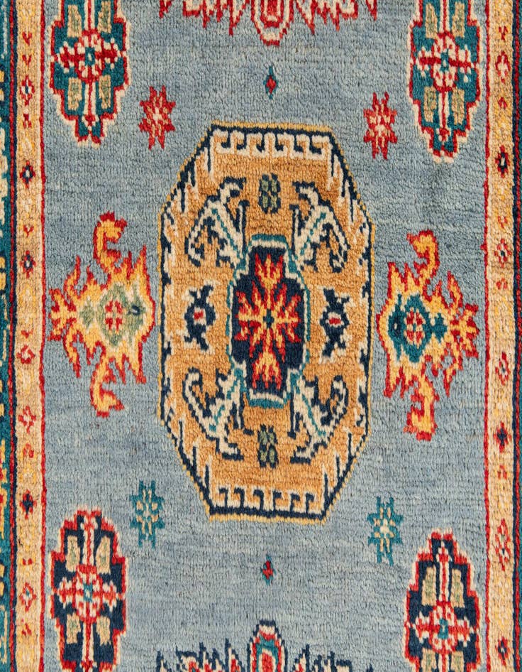 Detail image of 2' 6 x 9' 5  Hand Knotted Kazak Runner Rug