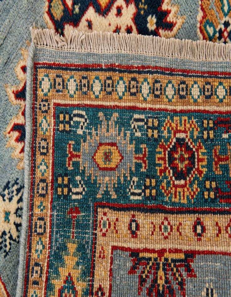 Detail image of 2' 6 x 9' 5  Hand Knotted Kazak Runner Rug