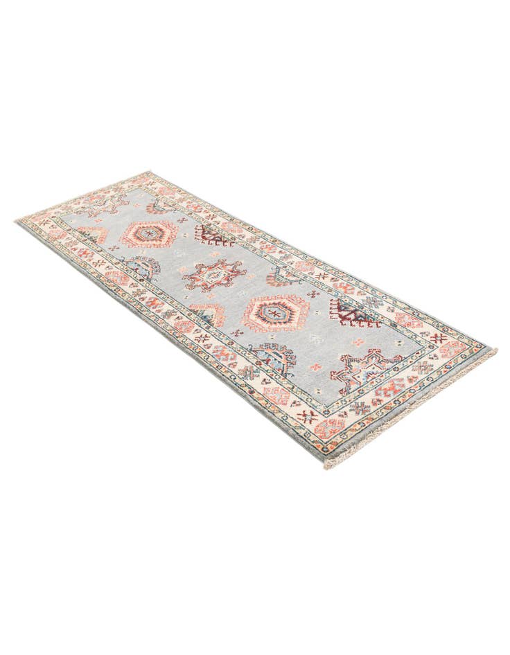 Detail image of 2' x 5' 8 Hand Knotted Kazak Runner Rug