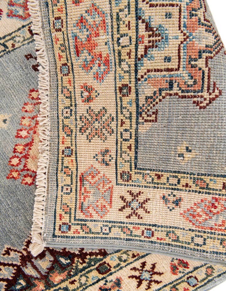 Detail image of 2' x 5' 8  Hand Knotted Kazak Runner Rug