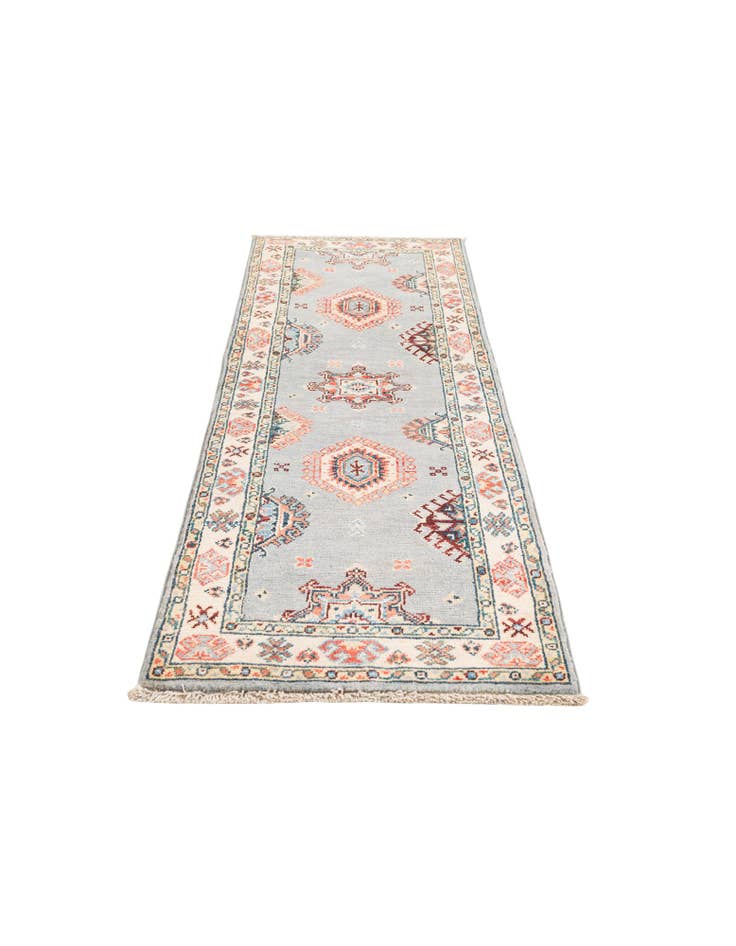 Detail image of 2' x 5' 8 Hand Knotted Kazak Runner Rug