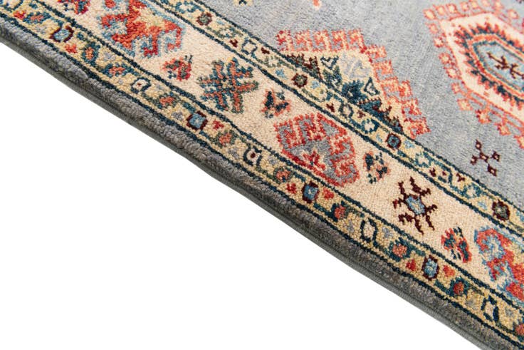 Detail image of 2' x 5' 8 Hand Knotted Kazak Runner Rug