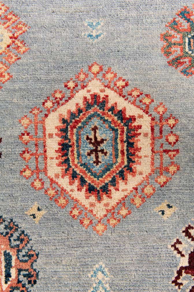 2' x 5' 8 Hand Knotted Kazak Runner Rug