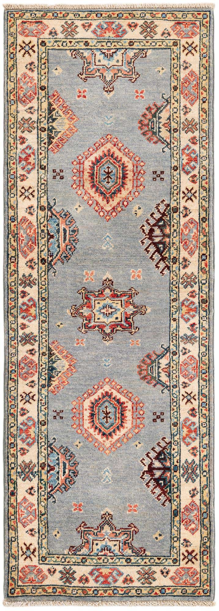2' x 5' 8 Hand Knotted Kazak Runner Rug
