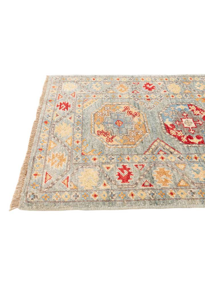 2' x 4' 10 Hand Knotted Kazak Runner Rug