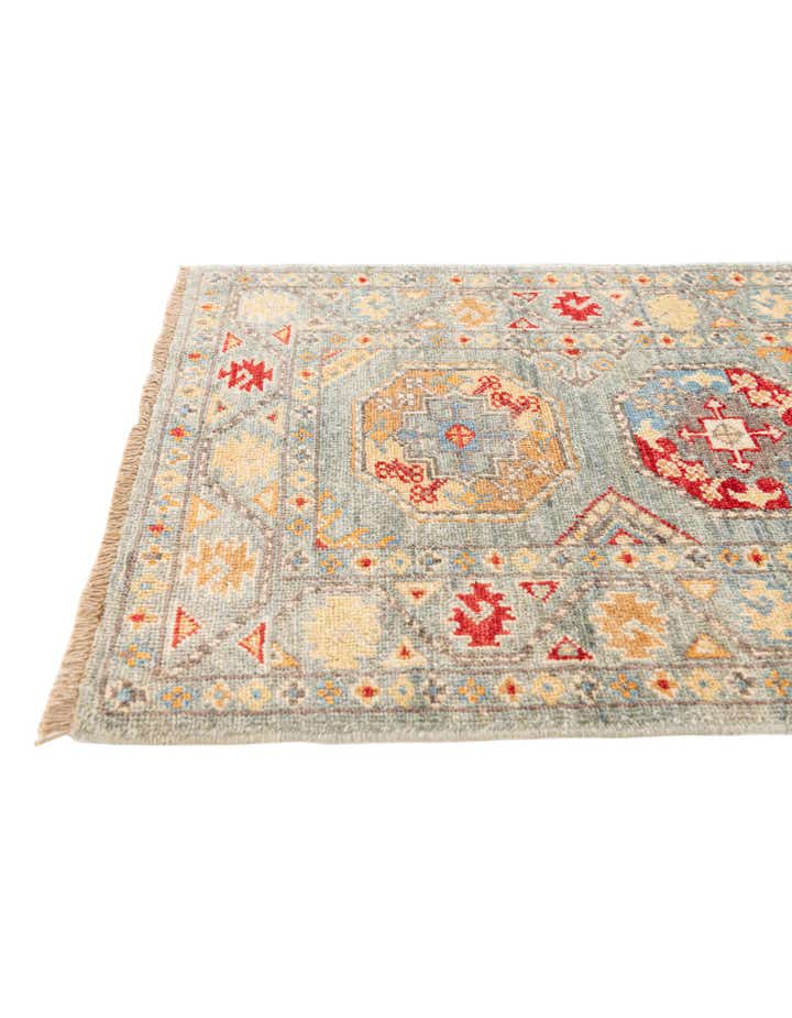 2' x 4' 10 Hand Knotted Kazak Runner Rug