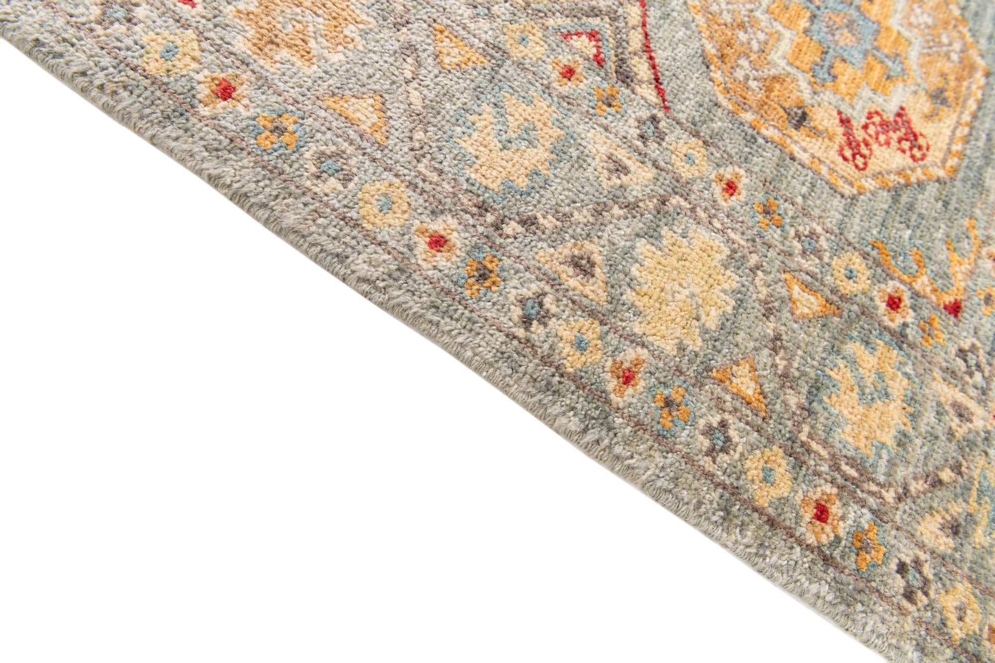 2' x 4' 10 Hand Knotted Kazak Runner Rug