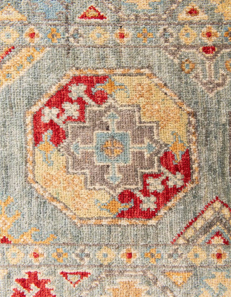 Detail image of 2' x 4' 10  Hand Knotted Kazak Runner Rug