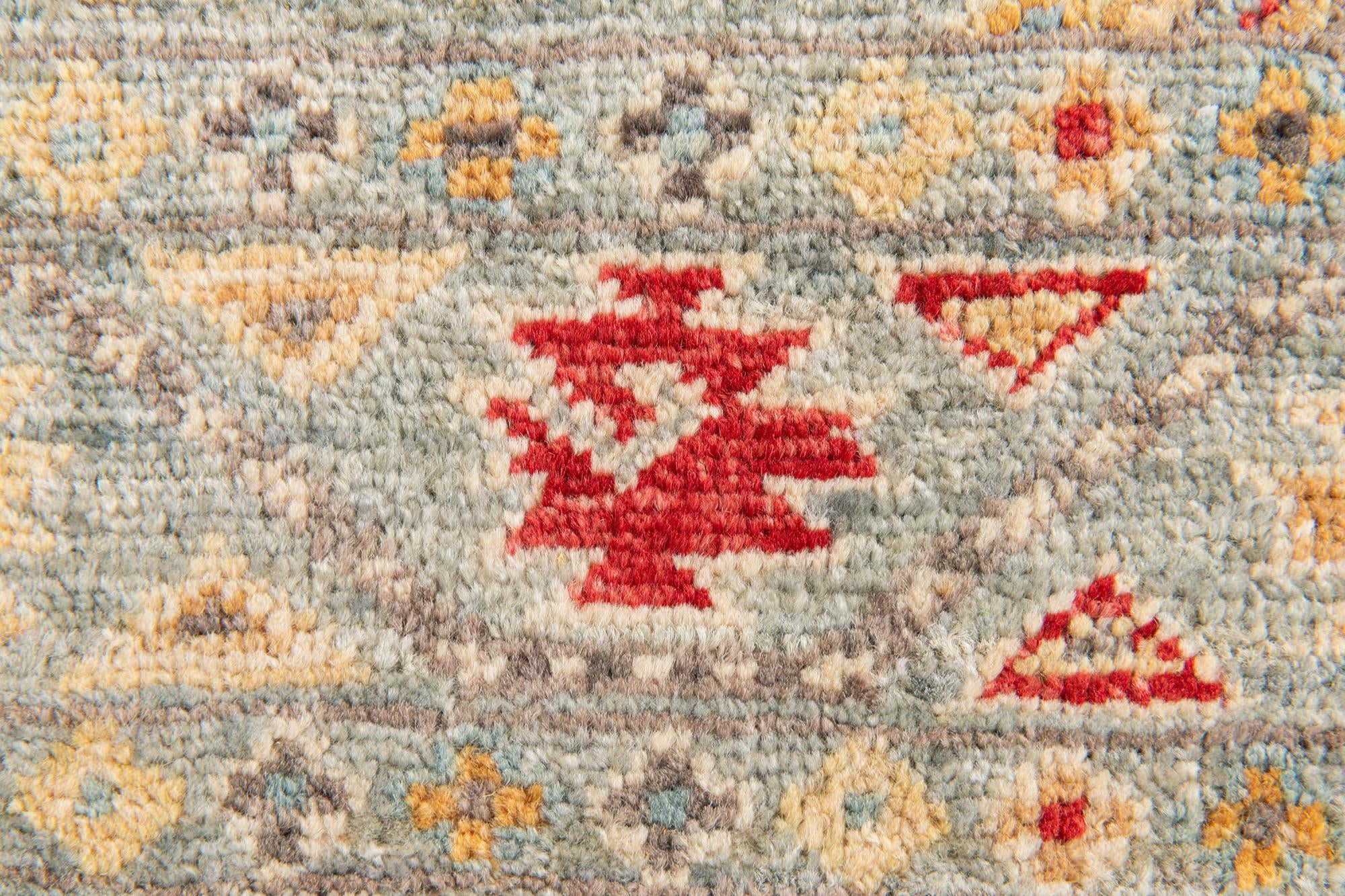 2' x 4' 10 Hand Knotted Kazak Runner Rug