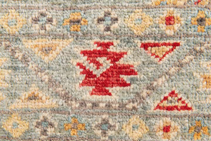 2' x 4' 10 Hand Knotted Kazak Runner Rug