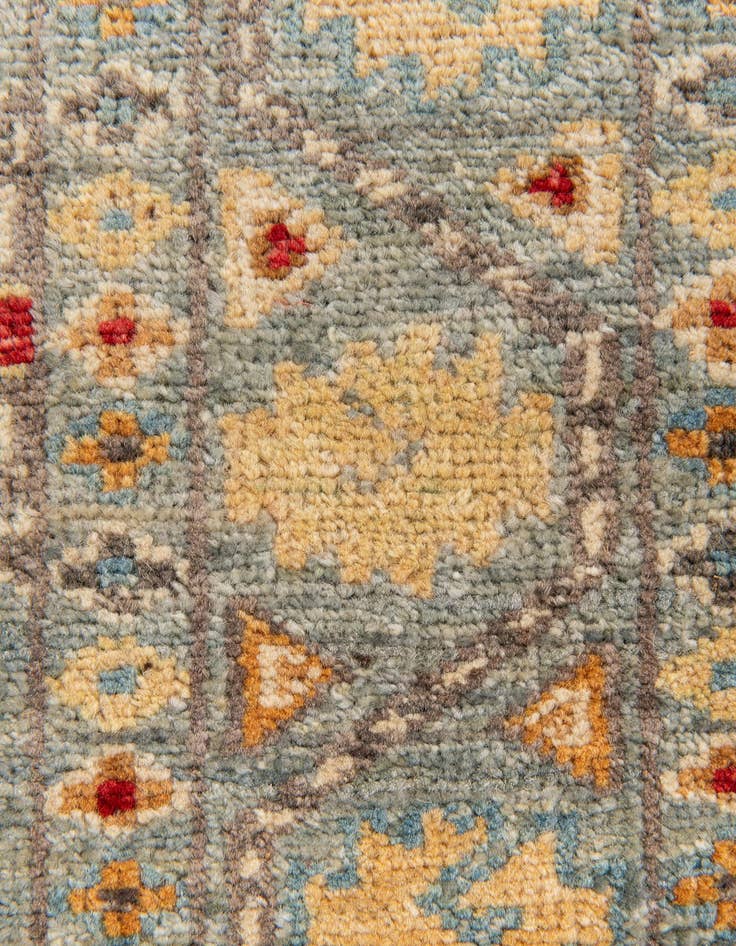 Detail image of 2' x 4' 10  Hand Knotted Kazak Runner Rug