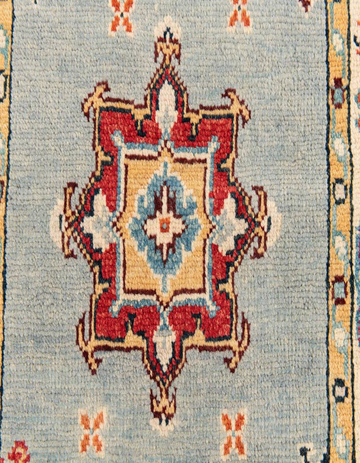 Detail image of 2' 1 x 5' 9 Hand Knotted Kazak Runner Rug