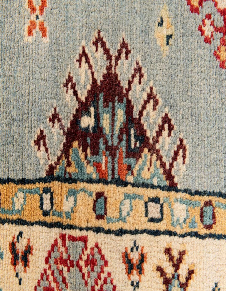 Detail image of 2' 1 x 5' 9 Hand Knotted Kazak Runner Rug