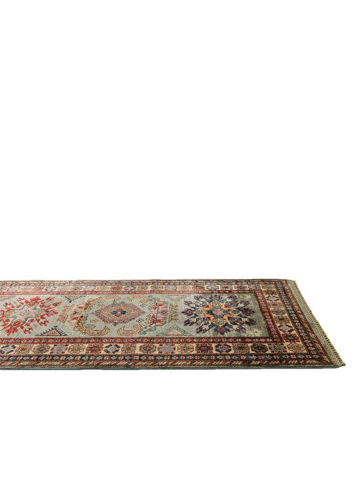 2' 7 x 9' 8 Hand Knotted Kazak Runner Rug