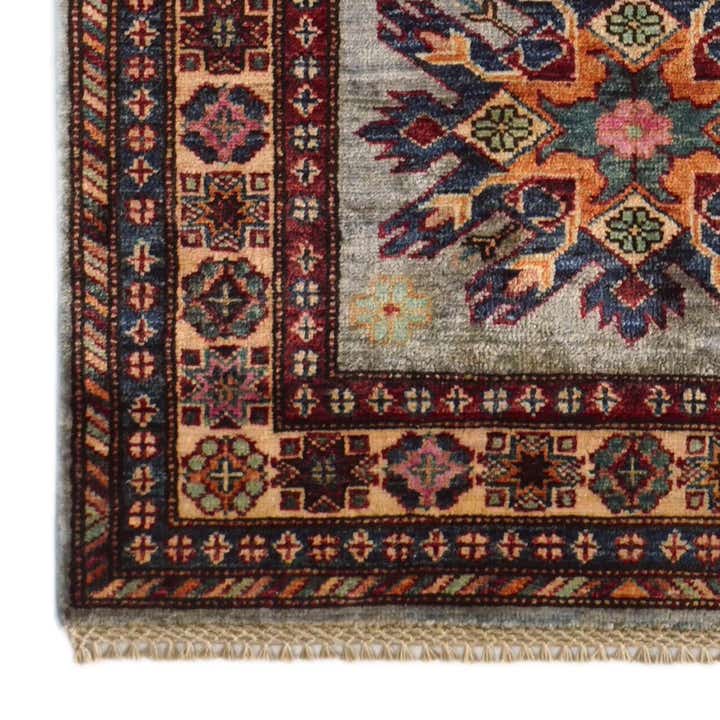 2' 7 x 9' 8 Hand Knotted Kazak Runner Rug