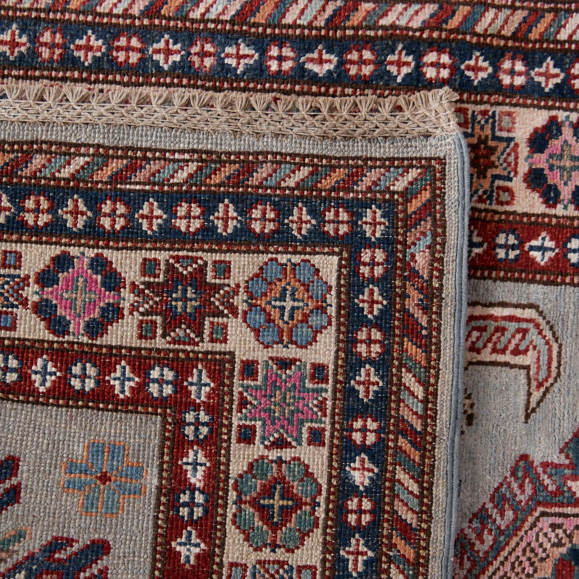 80cm x 295cm Hand Knotted Kazak Runner Rug