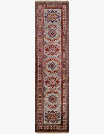 2' 7 x 9' 8 Hand Knotted Kazak Runner Rug