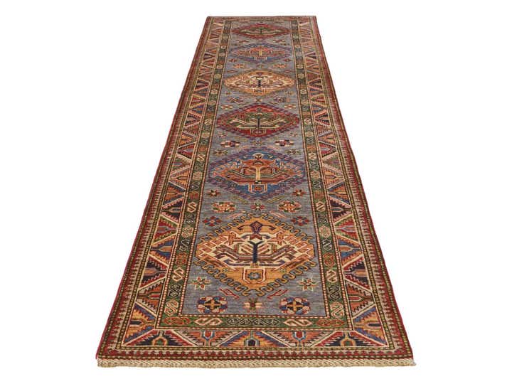 2' 6 x 10' 11 Hand Knotted Kazak Runner Rug