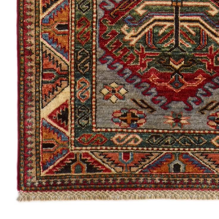 Detail image of 2' 6 x 10' 11 Hand Knotted Kazak Runner Rug