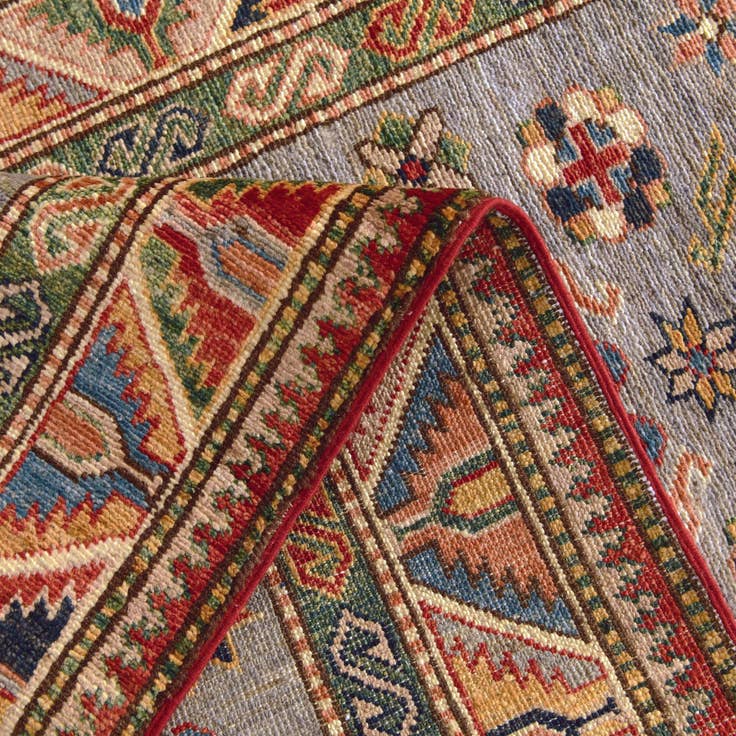 Detail image of 2' 6 x 10' 11 Hand Knotted Kazak Runner Rug