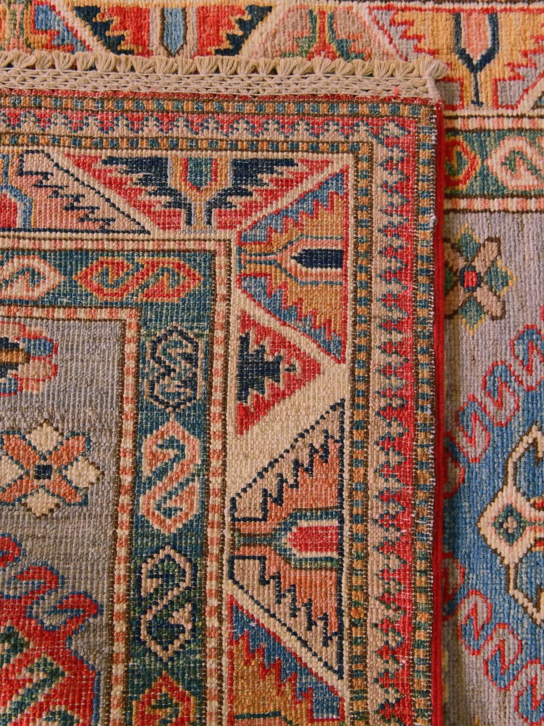 2' 6 x 10' 11 Hand Knotted Kazak Runner Rug