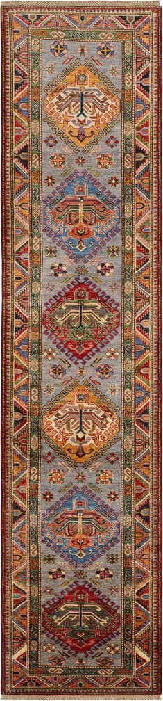 2' 6 x 10' 11 Hand Knotted Kazak Runner Rug