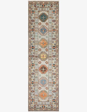 2' 9 x 10' Hand Knotted Kazak Runner Rug